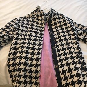 Checkered wool coat